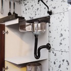 Sifão Sanfonado Universal 73cm Preto | Valeplast | 02 Un